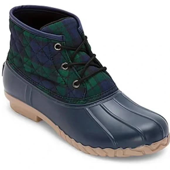 St. John's Bay Womens Denton Flat Heel Rain Boots - Picture 1 of 12